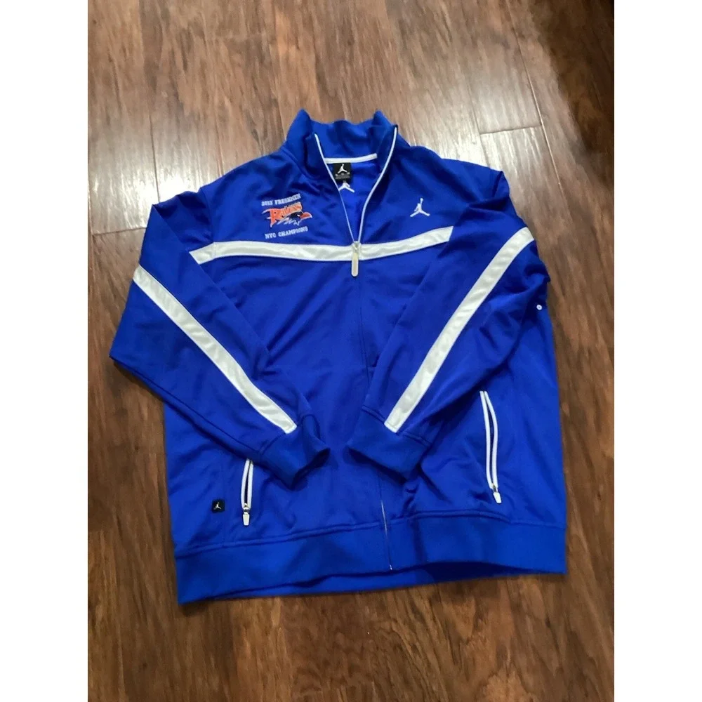 Nike Air Jordan Full Zip Track Jacket Blue White Mens XL